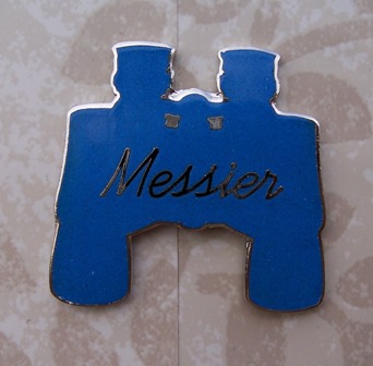 Binocular Messier club pin