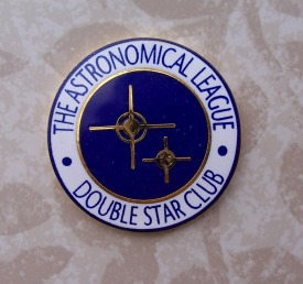 Double star club pin